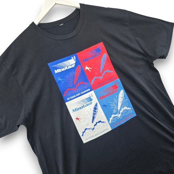 Northrop Grumman Minotaur Rocket US Tour T Shirt Mens XL Black Graphic Space Tee